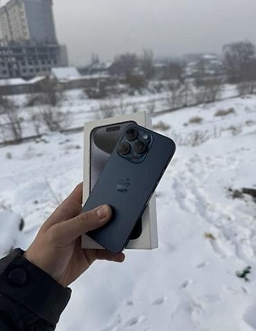 iphone 14 pri: IPhone 15 Pro, Б/у, 128 ГБ, Зарядное устройство, Защитное стекло, Чехол, 82 % — 1