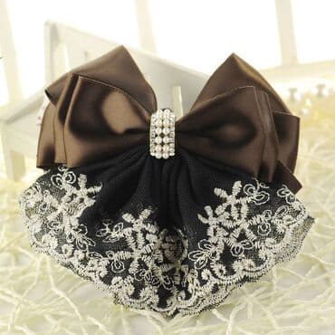 палочка гарри поттер: Бант для волос с сеткой для пучка, элегантная заколка - автомат с — 1