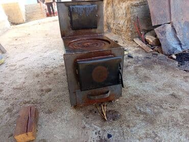 спортивный костюм м: Металлическая печь-сапок с варочной поверхностью и водяным контуром - — 5