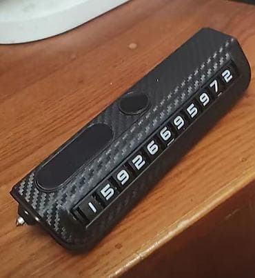 Автомобильная табличка для временного номера телефона на торпедо -