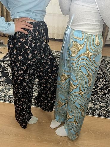 корейский одежда: Брюки Широкие, Лето, Made in KG, Новый, M, L, XL — 10