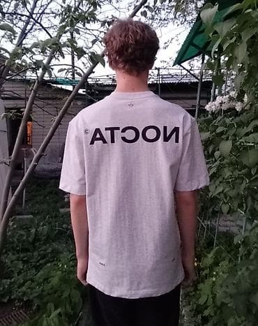 именные: Мужская футболка, L, Nike, Новый, цвет - Серый, Бесплатная доставка — 1