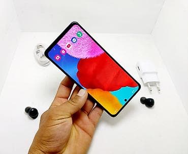 galaxy s20 5g: Samsung Galaxy A51, Б/у, 128 ГБ, цвет - Черный, 1 SIM, 2 SIM — 5