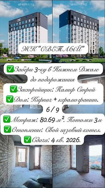 тельман: Строится, Элитка, 3 комнаты, 80 м² — 1