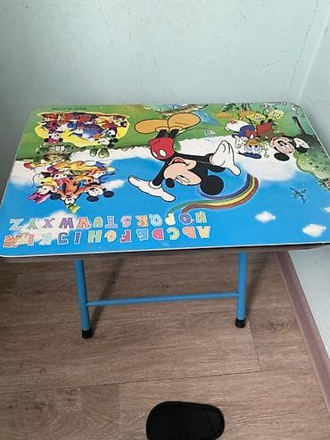small table: Детский столик . Есть стульчик, но правда спинки нет. Покупала за — 3