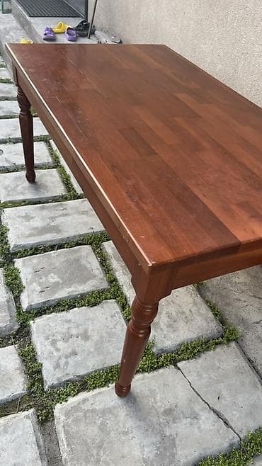 Кухонный стол, Б/у, Прямоугольный, Нераскладной — 2