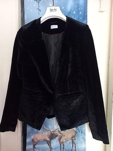 блейзеры: Пиджак, Блейзер, Бархат, Укороченная модель, Корея, S — 10