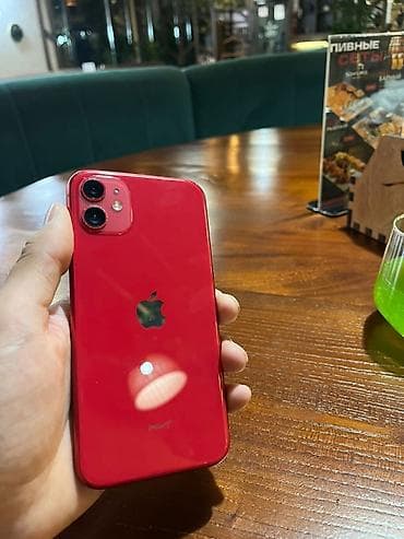 IPhone 11, Б/у, 128 ГБ, Красный, 91 %