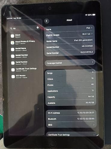 чехол ipad: IPad 9-го поколения, модель MK2K3HN/A - Экран - Память 64 ГБ — 3