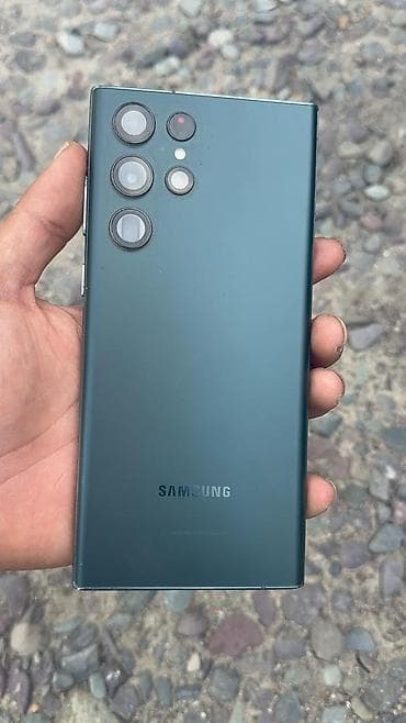 Samsung Galaxy S22 Ultra, Б/у, 256 ГБ, цвет - Зеленый, 1 SIM — 2