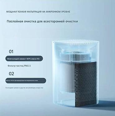 Портативный очиститель воздуха HEPA, аромадиффузор (с ароматической — 5