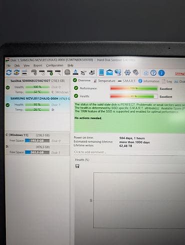 mac mini 4: SSD M.2 NVMe 512 ГБ — Samsung MZVLB512HAJQ-000H (PM981a) - — 3