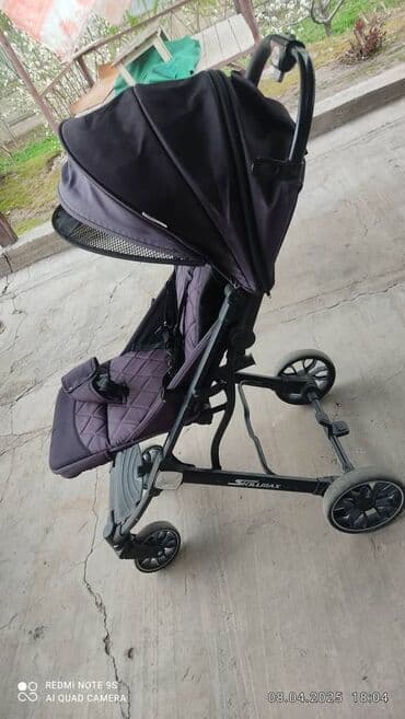 продаю в связи с переездом: Срочно продаю фиолетовый коляска б/у тормоз работает бампер нету — 8