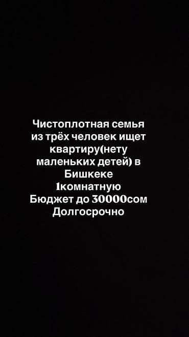 Ищем жильё: аккуратная семья из 3 человек снимет 1‑комнатную квартиру