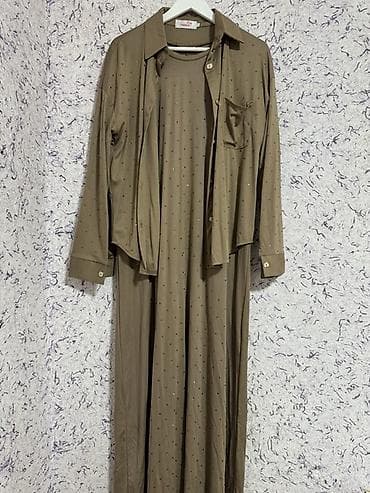 Платья: Абайи и длинные платья в восточном стиле 1) Черная абайя (Турция) - — 7