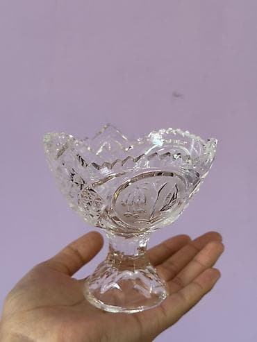 очок из диска: !! Договорная цена !! Набор прозрачной резной посуды из — 3