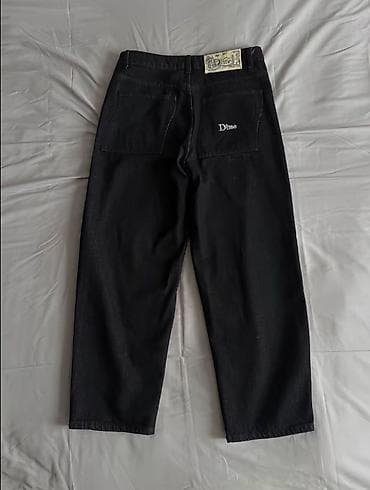 одежда обмен: Джинсы Dime, черные - Материал: плотный деним. - Посадка: прямой — 1