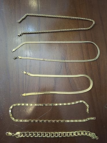 Позолоченые (750пробы) - Разнообразие плетений: крупное