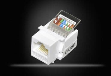 пассивное сетевое оборудование 5e: Сетевой разъем Ethernet RJ-45 / Клеммная колодка / соединитель — 2