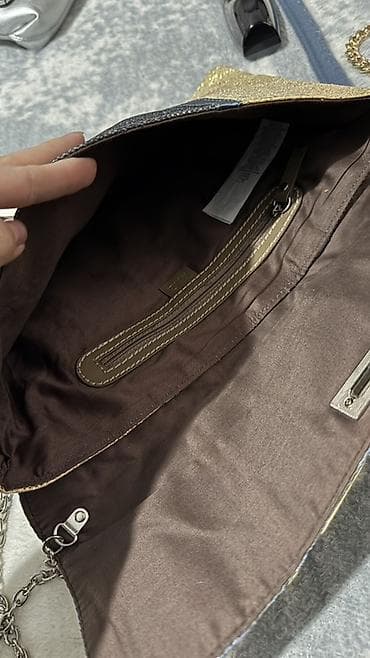 барсетки пума: Клатч MANGO на цепочке - Формат: прямоугольный клатч-конверт с — 3