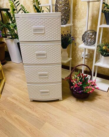 мебель для ванной размеры: Пластиковые комоды Производство:Россия высота 98 см ширина 38 см — 9