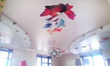 цена натяжные потолки бишкек: Натяжной потолок Глянцевое, Матовое, 3D потолки — 7