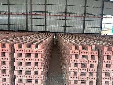 Пустотелый, дырчатый, Жженый кирпич, Одинарный, 250×120×65