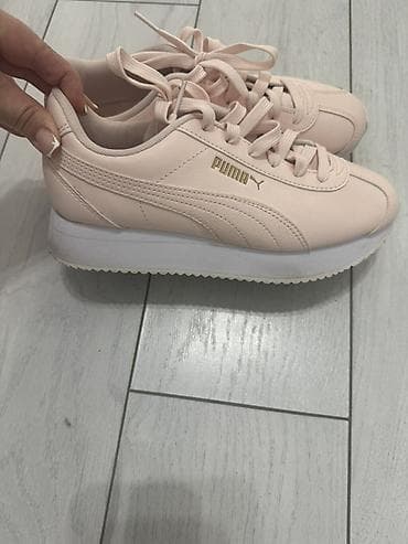 Оксфорды: Кроссовки Puma женские - Модель в классическом стиле с фирменной — 5