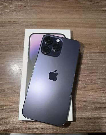 карта памяти 128 гб: IPhone 14 Pro, Б/у, 128 ГБ, Deep Purple, Коробка, 81 % — 1