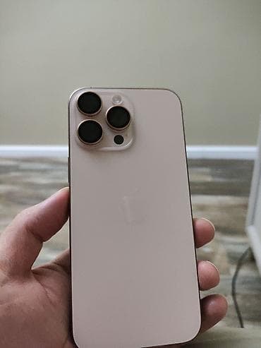 apple macbook: IPhone 16 Pro Max, Б/у, 256 ГБ, Desert Titanium, 99 % — 1