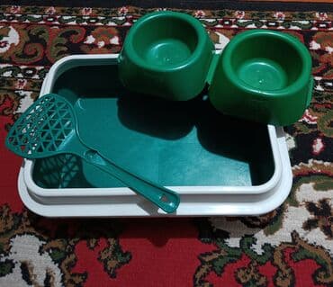 наполнители для кошек: Туалет-лоток для кошек Б/У Набор для Любимца Туалет-лоток Глубокий с — 2