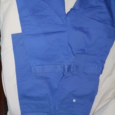 белые шорты с завышенной талией: Мужские шорты, Все размеры, Новый, цвет - Голубой — 3