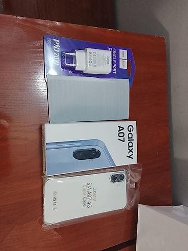 17 про чехол: Samsung Galaxy A07, Новый, 128 ГБ, цвет - Фиолетовый, 2 SIM — 1