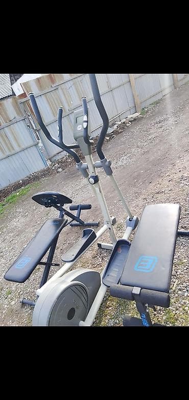 Спорттук сумкалар: Домашний мини-зал: эллиптический тренажёр + два силовых скамьи Состав — 1