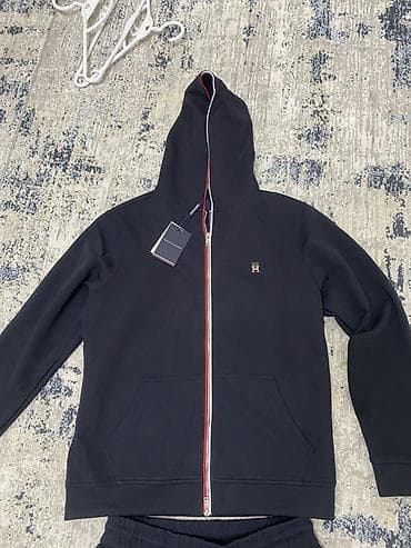 Эркектер кийими: Tommy Hilfiger Мужской спортивный костюм (толстовка на молнии + — 7