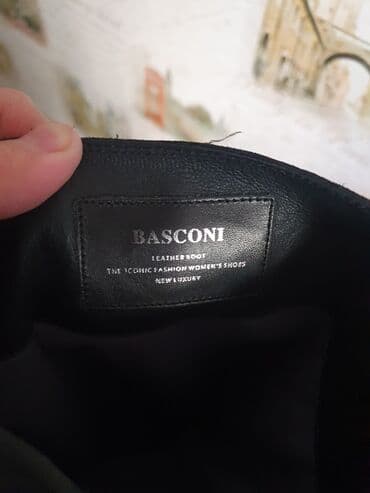 обувь для дома: Сапоги "BASCONI"зимние натуральная замша евромех цвет чёрный 38 — 7