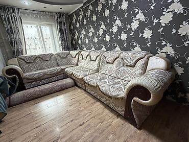 диван модульный: Угловой диван, C подушками — 1
