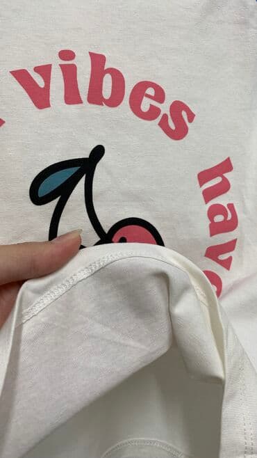 детские брендовые вещи: Подростковый топ на 13-14 лет Свободный и мягкий Хлопок 100% Привезена — 3