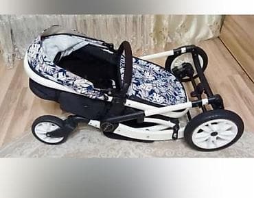 Детский транспорт: Коляска, цвет - Белый, Б/у — 4