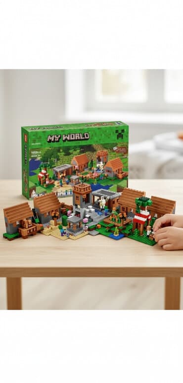 зимняя детская куртка для мальчика: Конструктор My World (по мотивам Minecraft) — большой набор для сборки — 1