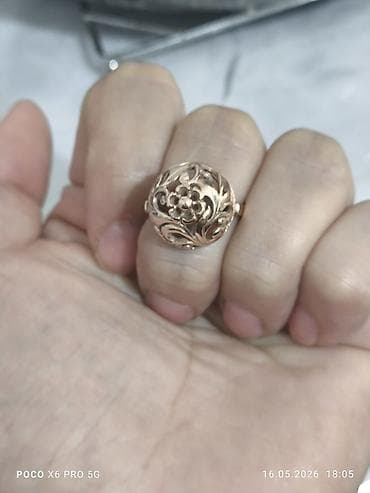 бижутерия серьги: Кольцо, Женские, Без вставки, Б/у — 1
