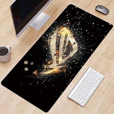 3 xl: Цена:400сом 🔸Большой коврик для мыши аниме геншин на стол — 3