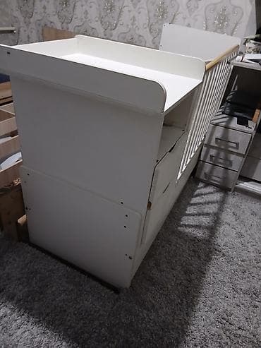 стол письменный детский: Детская кровать трансформер, Б/у, Другой тип, цвет - Белый — 2