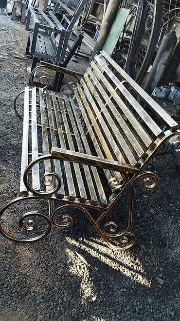 metta samurai: Скамейка Металл, Со спинкой — 1