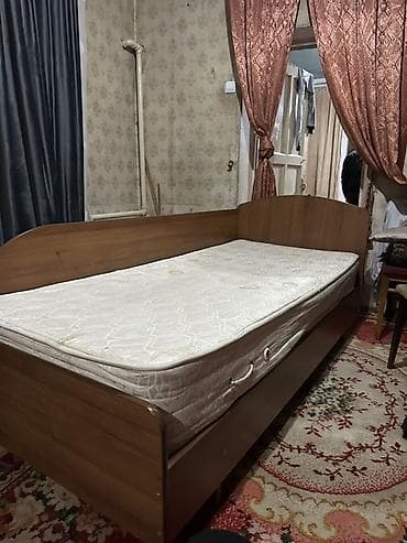 Офисная мебель: Односпальная кровать, С матрасом, длина - 190 см — 1
