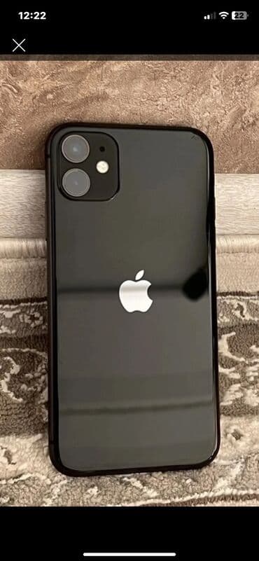 IPhone 11, Б/у, 64 ГБ, Черный, Зарядное устройство, Чехол