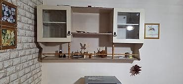 кухни гарнитур: Кухонный гарнитур, Б/у, цвет - Бежевый, ДСП — 1