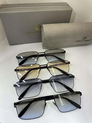 smart sensor: Солнцезащитные очки очки, Унисекс, Прямоугольные, Линзы градиентные — 1