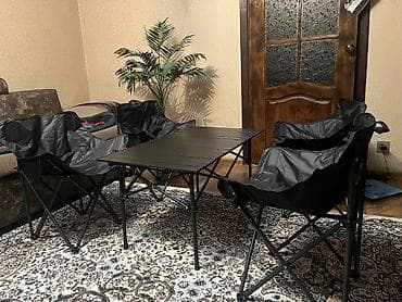 kinder joy: Складной туристический комплект для отдыха: стол + 4 кресла - — 1