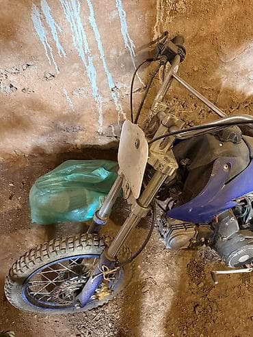 crv 2: Питбайк/мини-эндуро, синий пластик, кроссовая резина. Основные — 4